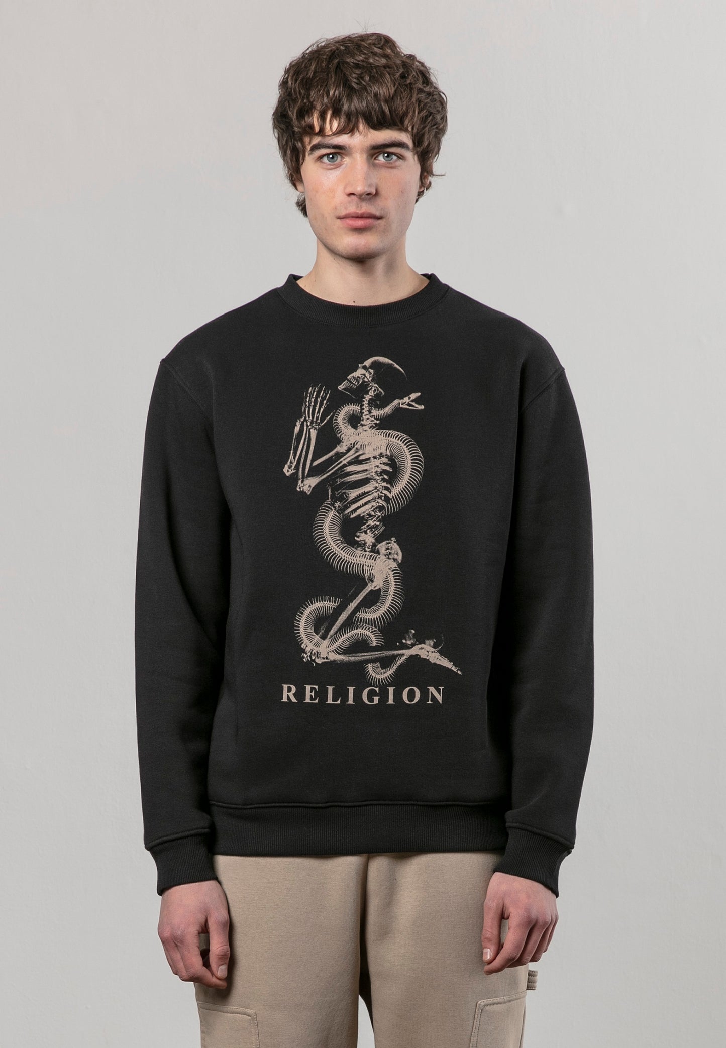 Sudadera cuello caja RELIGION Snake