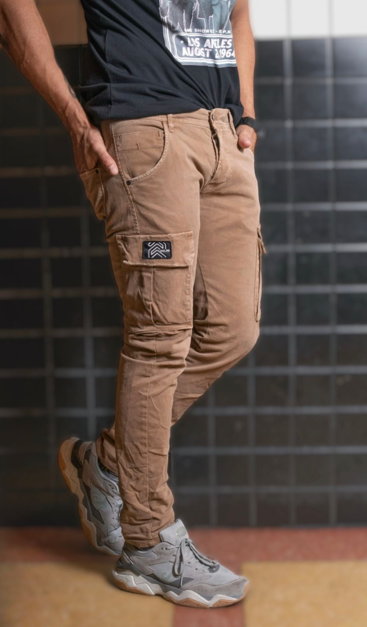 Pantalón cargo MOLOTOV Smith clay Made in Spain