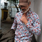 Camisa Monttesco estilo floral étnico